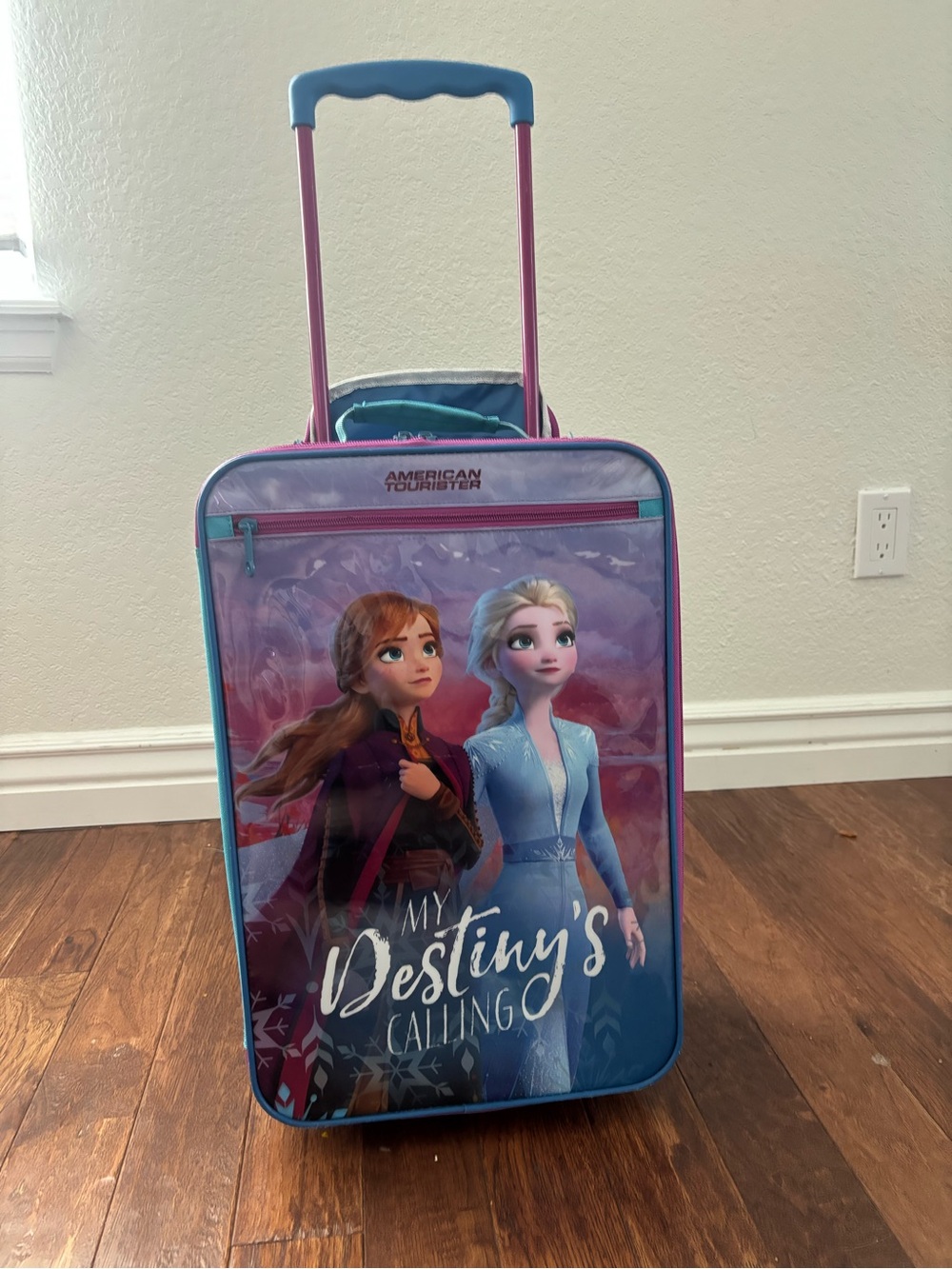 American Tourister Disney Frozen Suitcase Luggage Rolling Kids 18 Inch Carry On